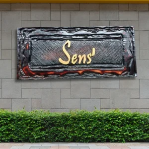 Artisanal Wooden Nameplate.