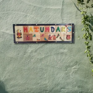 Artisanal Wooden Nameplate.